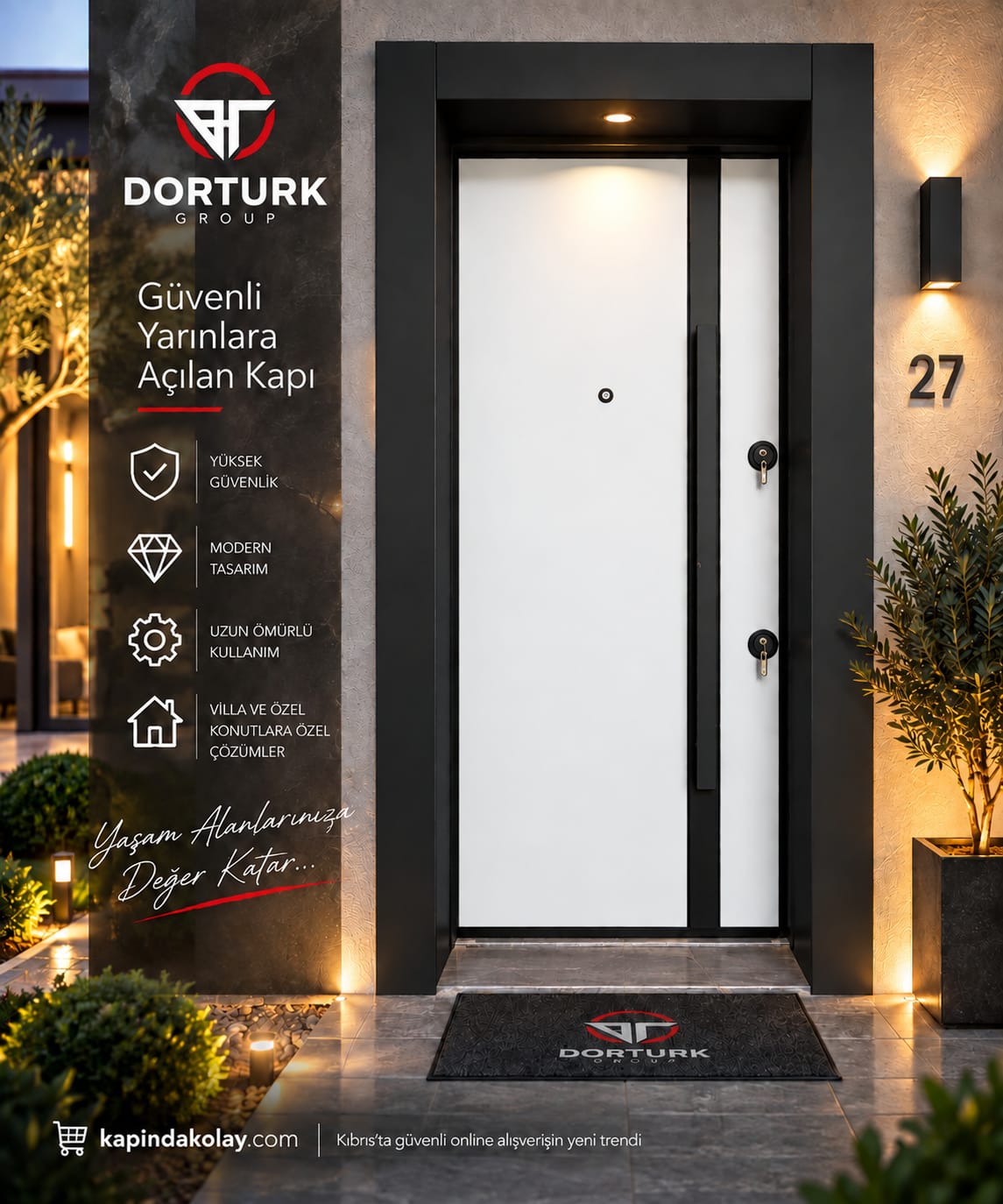 Model – Beyaz Minimalist Kapı